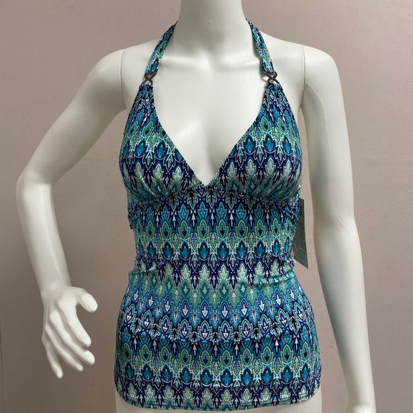 Profile by Gottex Blue Tankini Swim Top - Picture 1 of 10